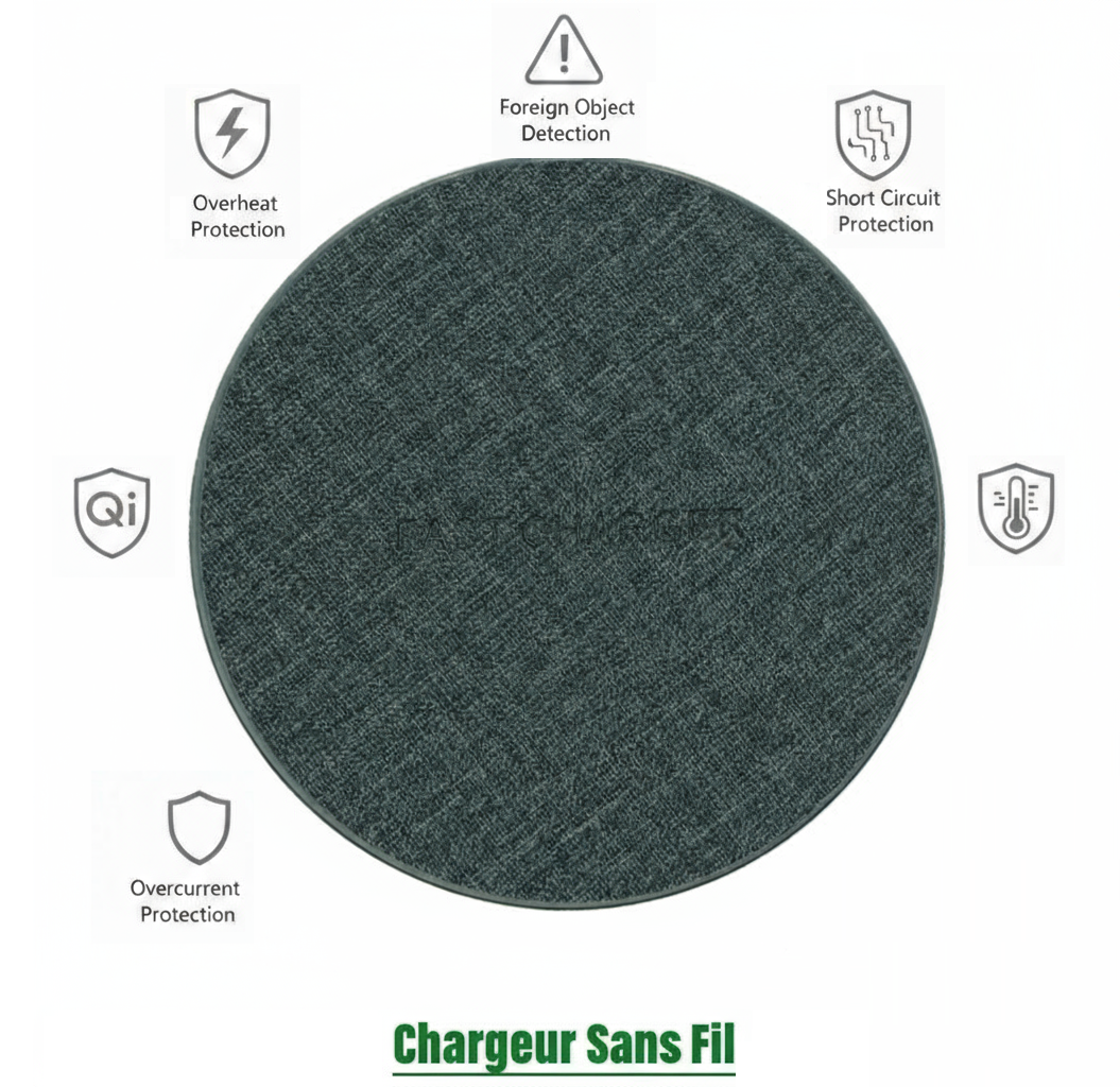 Chargeur sans fil design| 15W