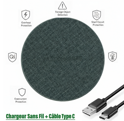 Chargeur sans fil design| 15W