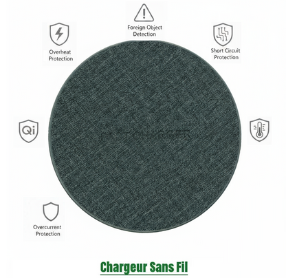 Chargeur sans fil design| 15W